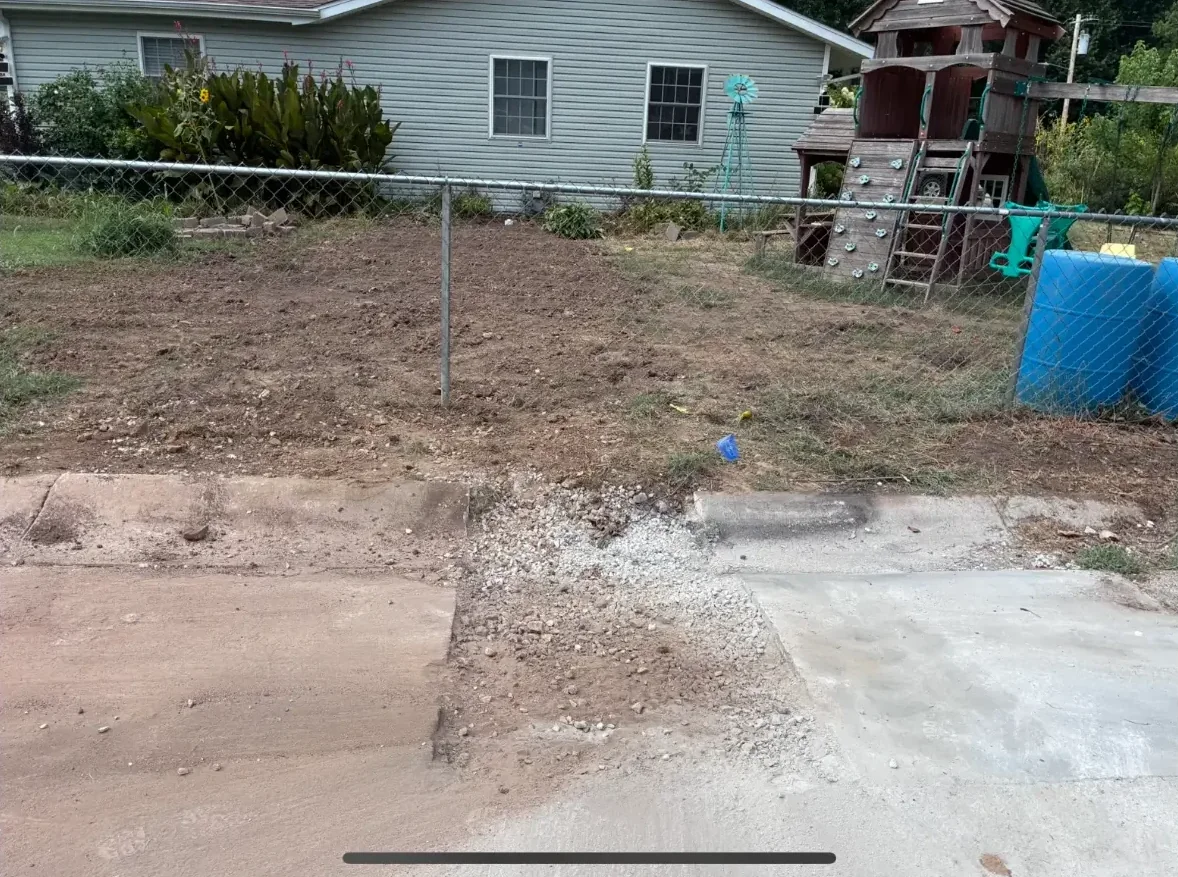 Residential Yard Restoration by Wilson Utility & Excavation