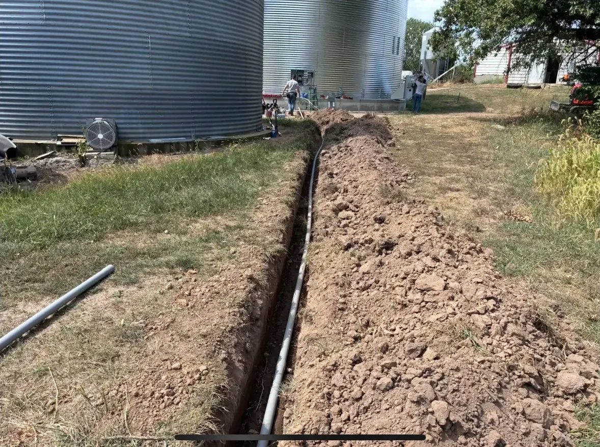Utility Trenching job by Wilson Utility & Excavation