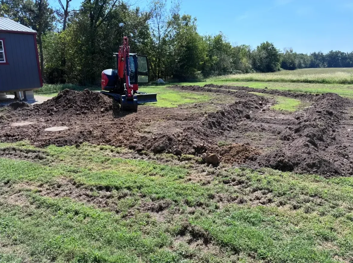 Backyard Site Grading by Wilson Utility & Excavation